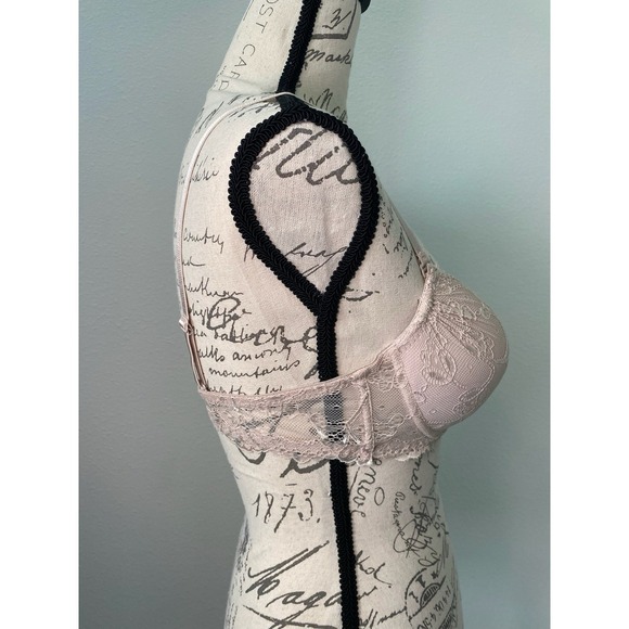 Women's Rene Rofe Push Up Pink Lace Underwire Bra #B21865H3 34C New No Tags - Picture 2 of 11